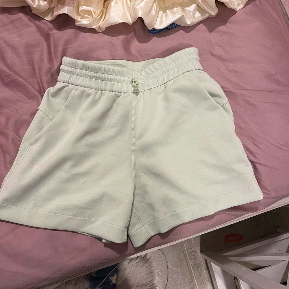 Women's Mint Green Casual Shorts